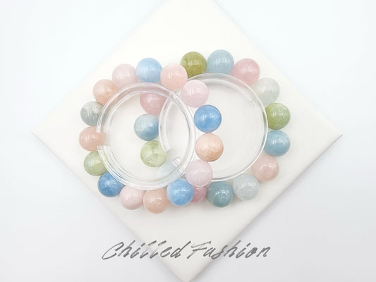 [Bracelet] Pastel Rainbow Morganite Bracelets