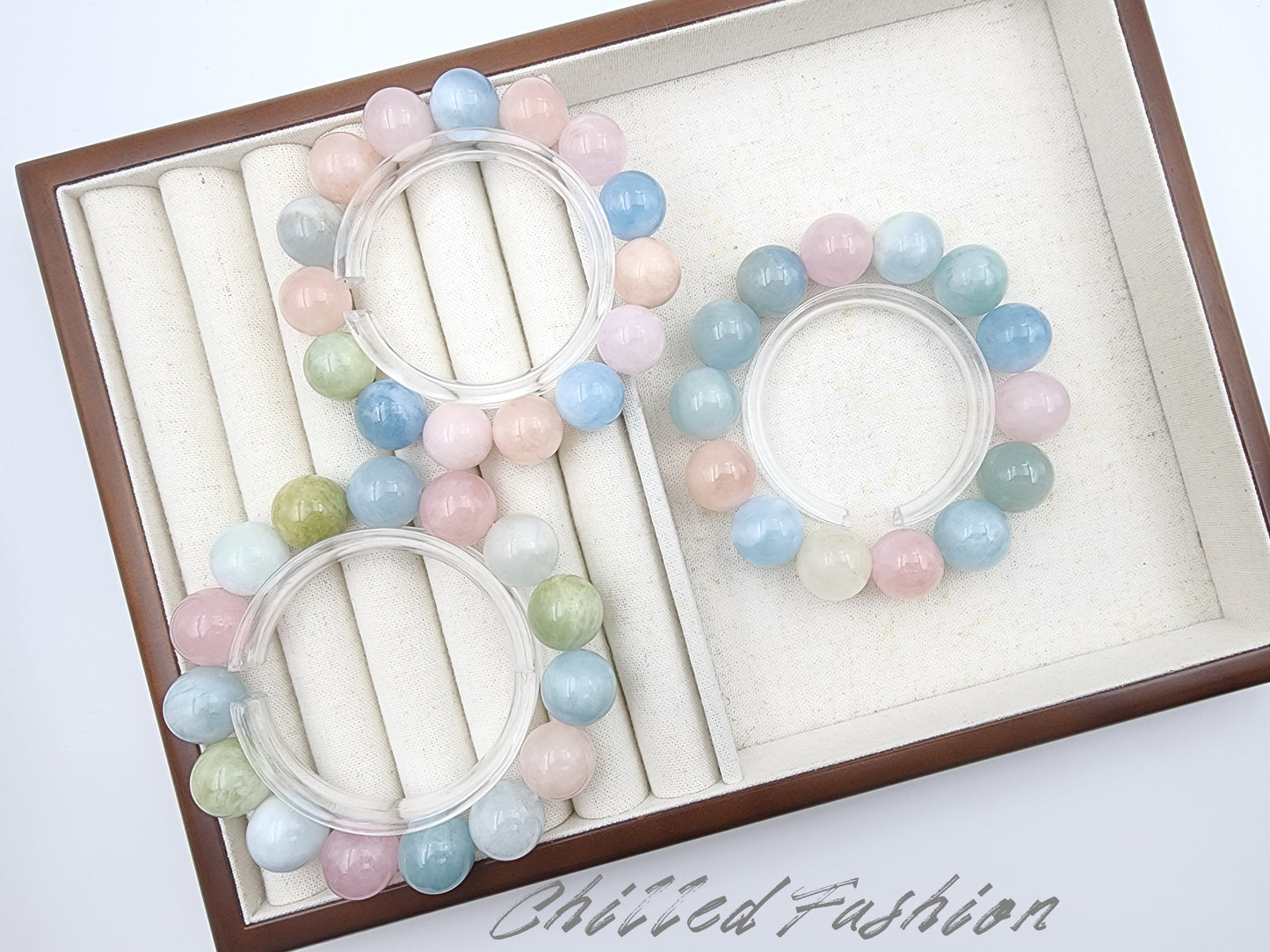 [Bracelet] Pastel Rainbow Morganite Bracelets
