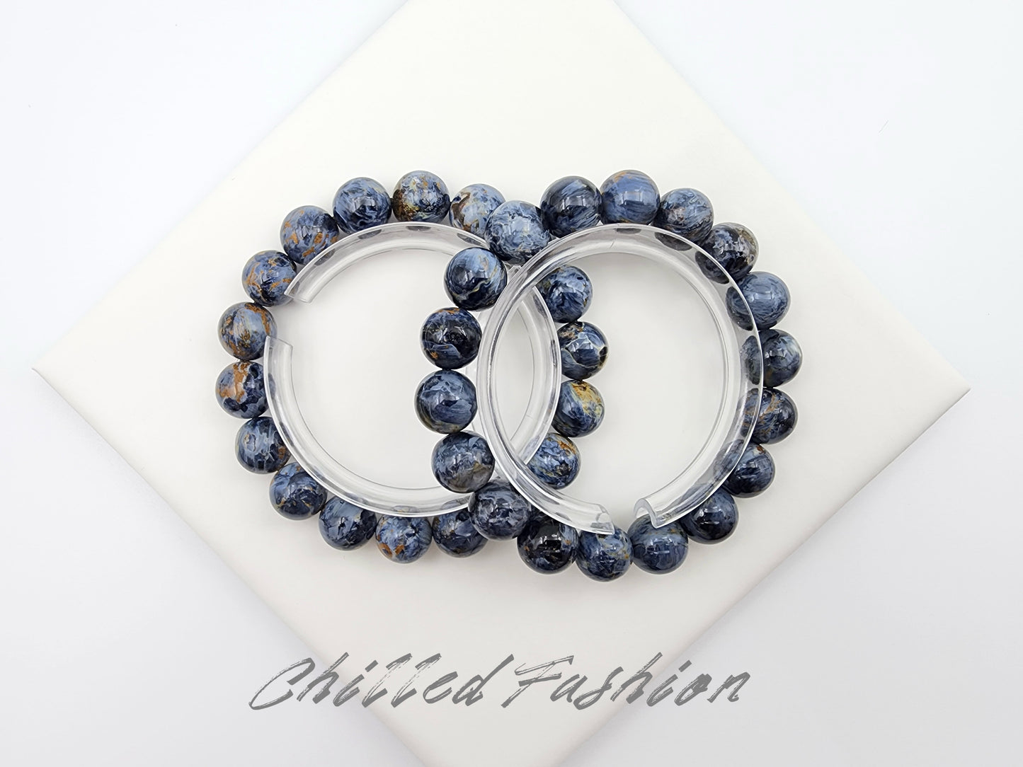 [Bracelet] 11mm Denim Blue Pietersite Bracelet