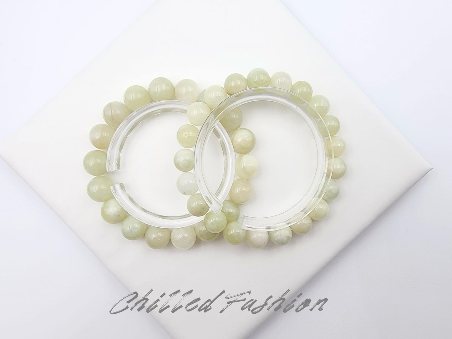 [Bracelet] Natural Green Beryl 海绿宝 Gemstone Bracelet
