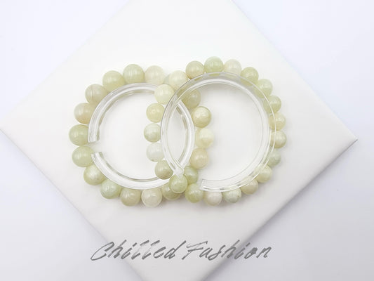 [Bracelet] Natural Green Beryl 海绿宝 Gemstone Bracelet