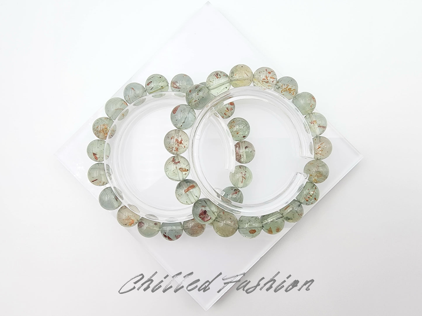 [Bracelet] Natural 10mm Arusha Green Beryl Bracelet