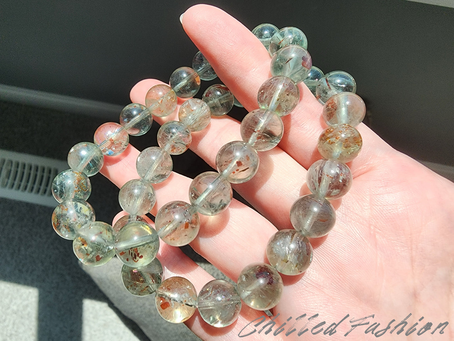 [Bracelet] Natural 10mm Arusha Green Beryl Bracelet