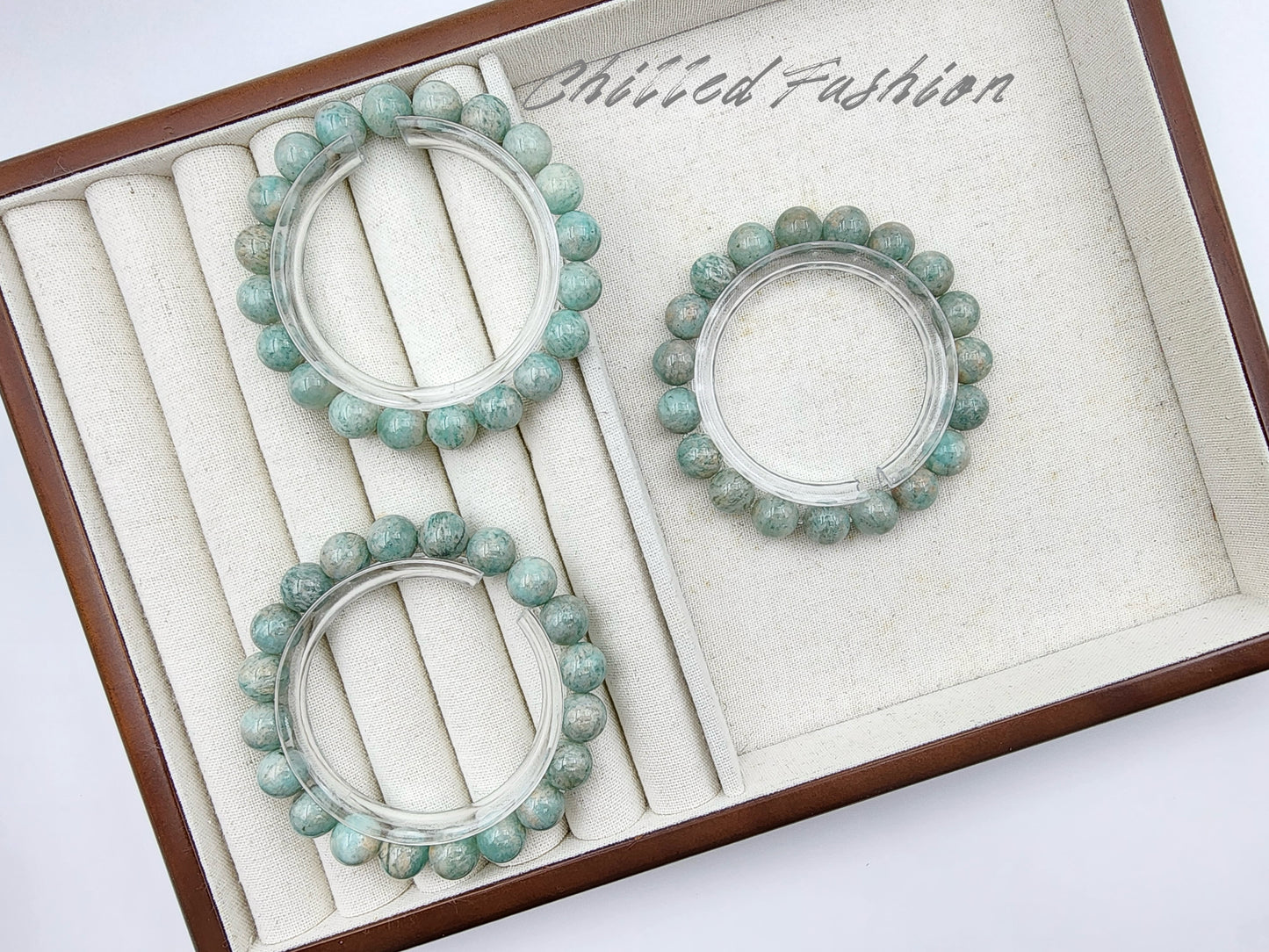 [Bracelet] Natural Sakura Amazonite Bracelet
