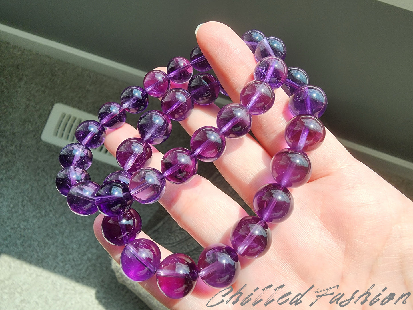 [Bracelet] Embrace the Deep Purple: Genuine Uruguayan Amethyst Bracelet