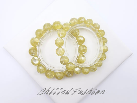 [Bracelet] Golden Lepidolite 金祖母晶 Bracelet