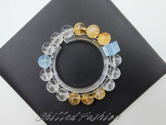 [Bracelet] 12mm Gemstone Healing Crystal Bracelet