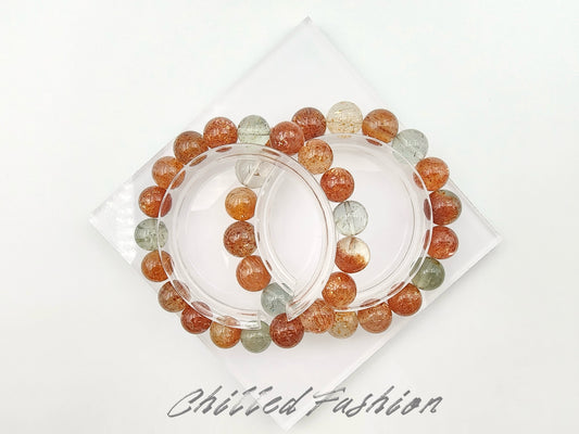 [Bracelet] Arusha Bracelets with Golden Sunstone and Green Beryl