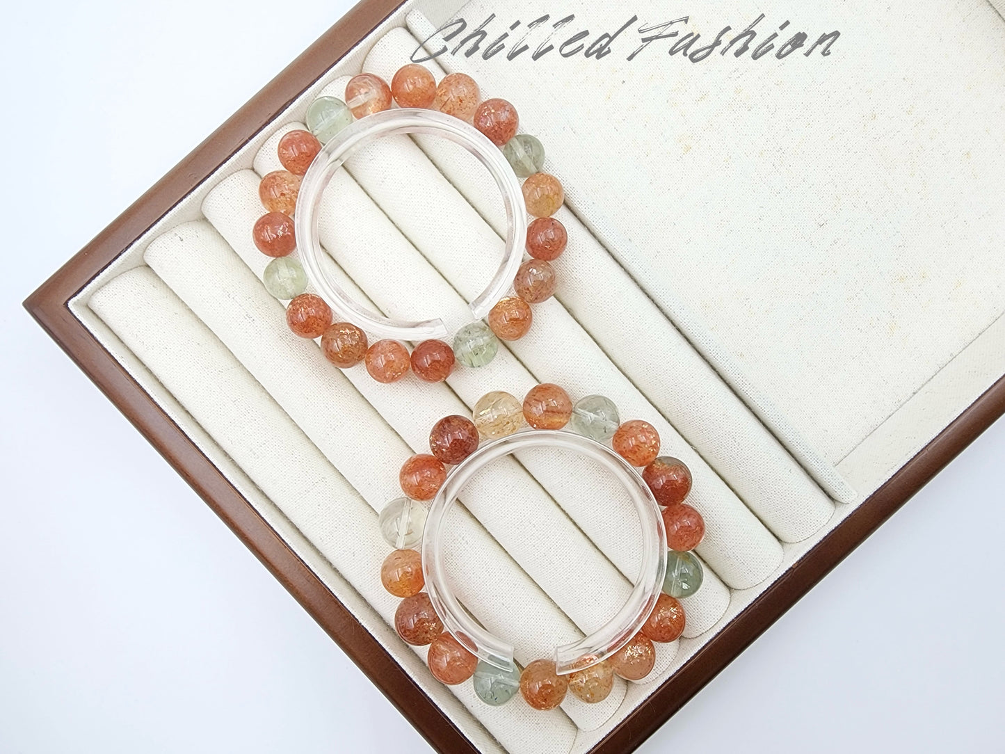 [Bracelet] Arusha Bracelets with Golden Sunstone and Green Beryl