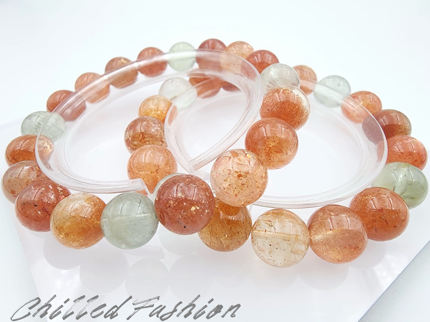 [Bracelet] Arusha Bracelets with Golden Sunstone and Green Beryl