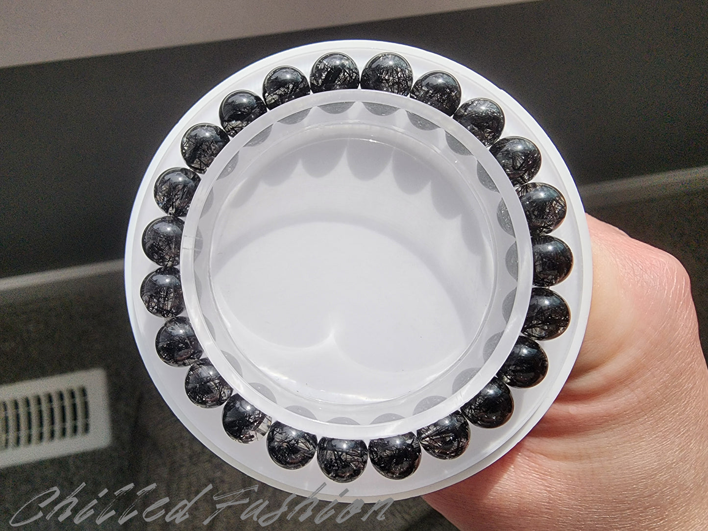 [Bracelet] Embrace Your Power: 8mm Lace Black Rutilated Quartz 蕾丝黑发晶 Bracelet