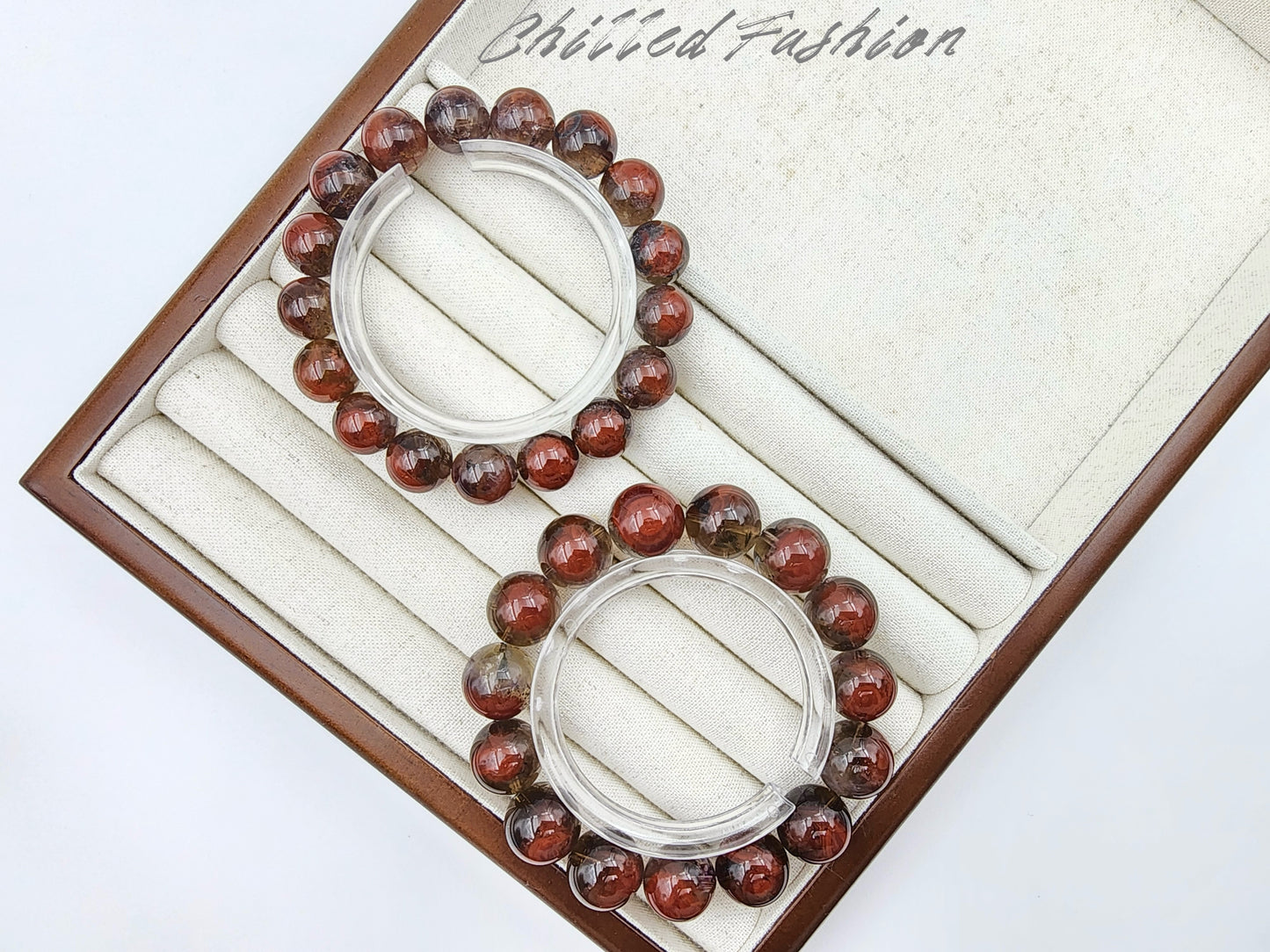 [Bracelet] Thorned Rose Auralite 23 Bracelet – Red and Black Statement Crystal Jewelry