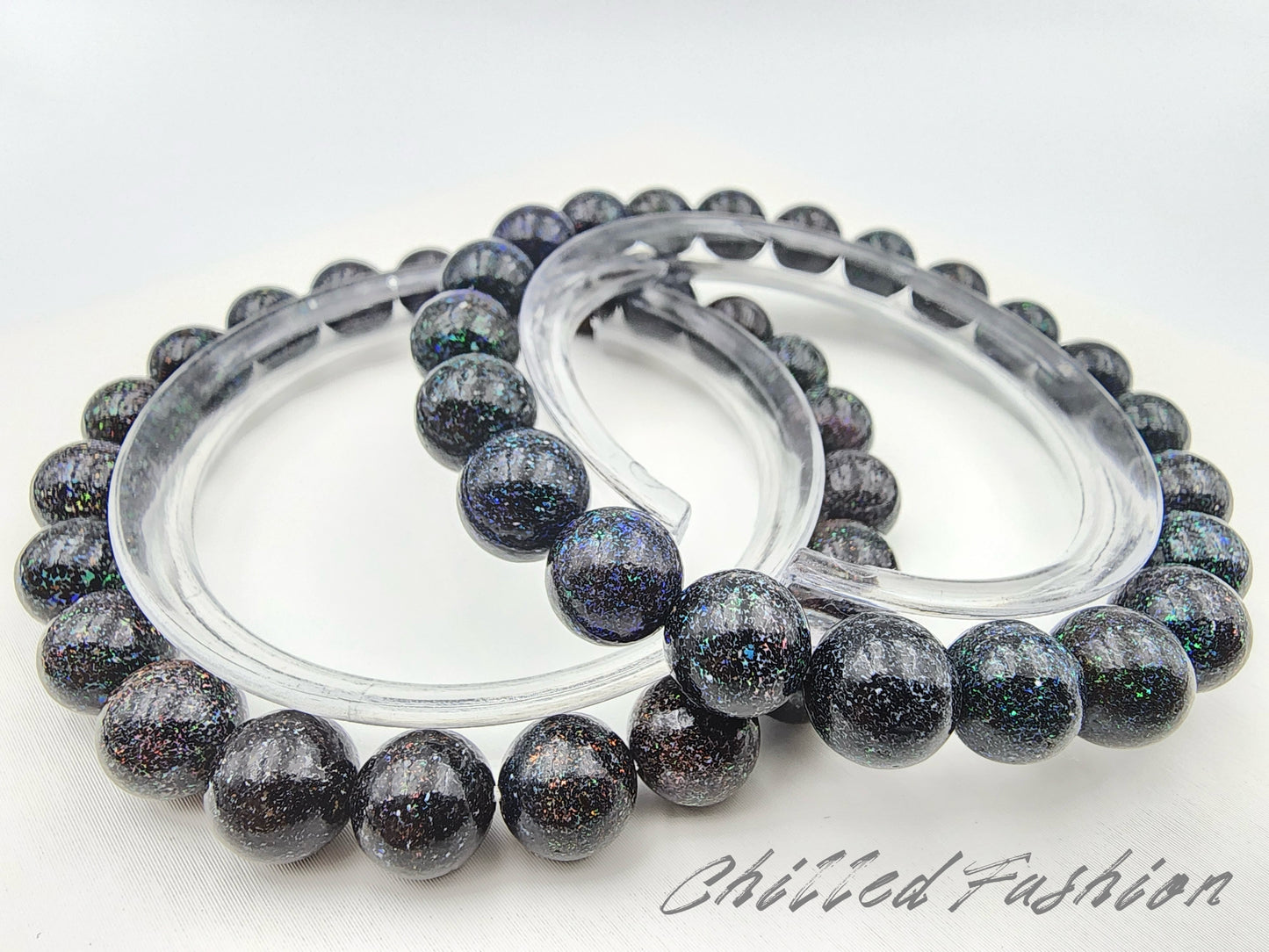 [Bracelet] 8mm Black Opal Bracelet