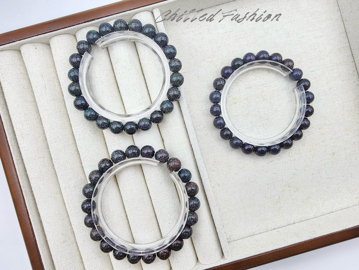 [Bracelet] 8mm Black Opal Bracelet