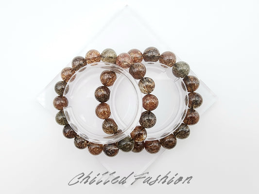 [Bracelet] Black Gold Rutilated Quartz Bracelet
