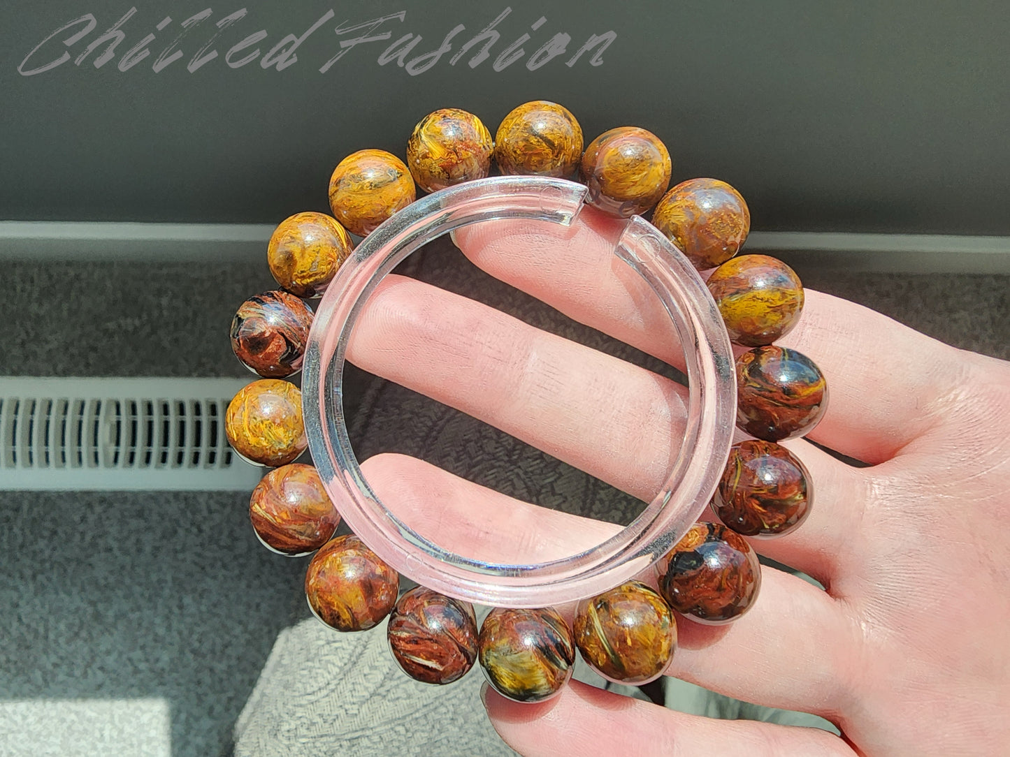 [Bracelet] Exquisite 11mm Phoenix Style Pietersite Bracelet: Unleash the Power of the Storm