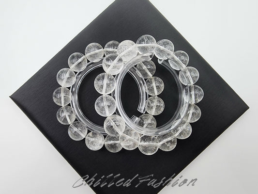 [Bracelet] Himalayan Clear Quartz Bracelet for Clarity and Healing