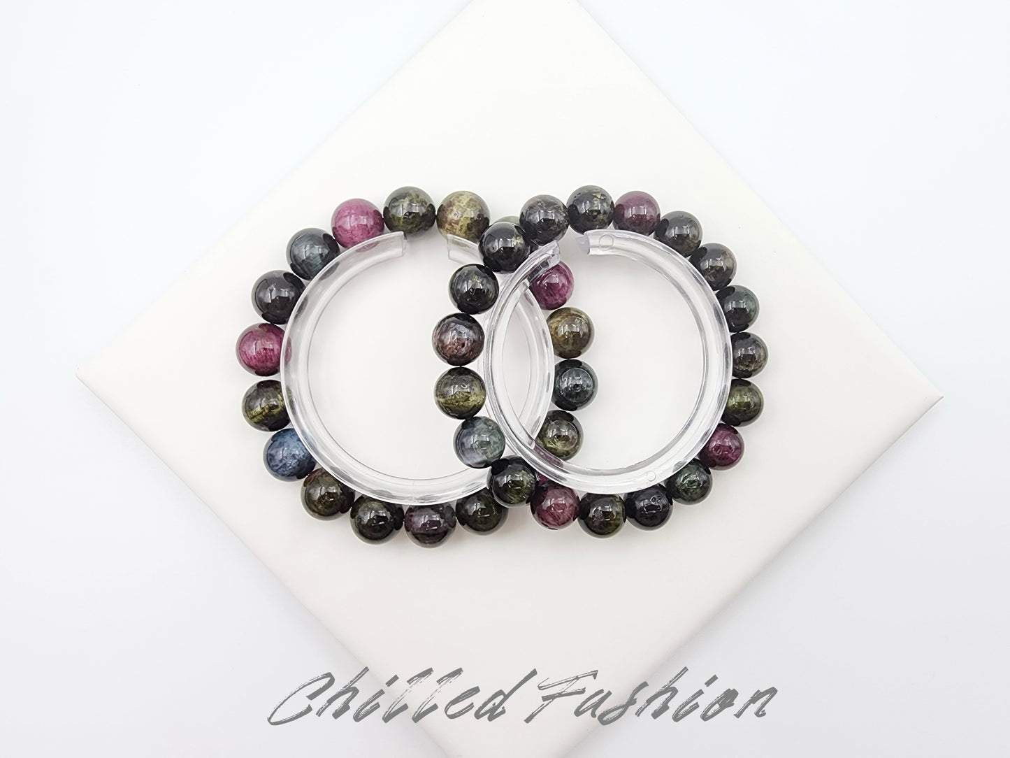 [Bracelet] Colorful Cat’s Eye Tourmaline Bracelet