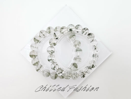 [Bracelet] Natural Green Phantom Quartz Bracelet