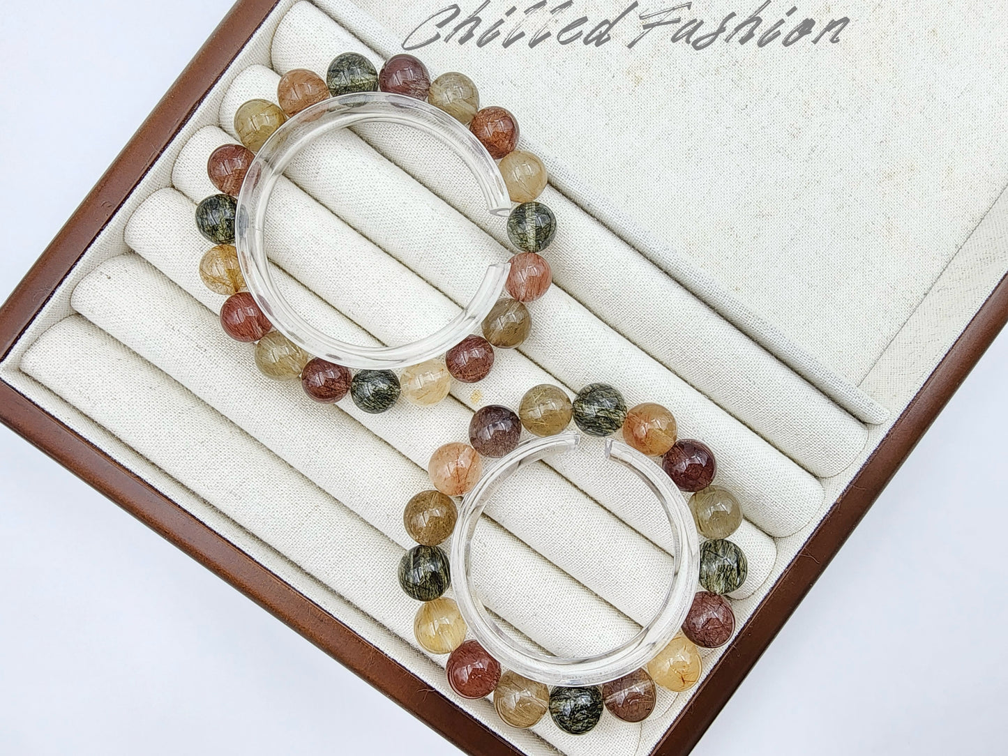 [Bracelet] Multi-Color Rutilated Quartz Bracelet