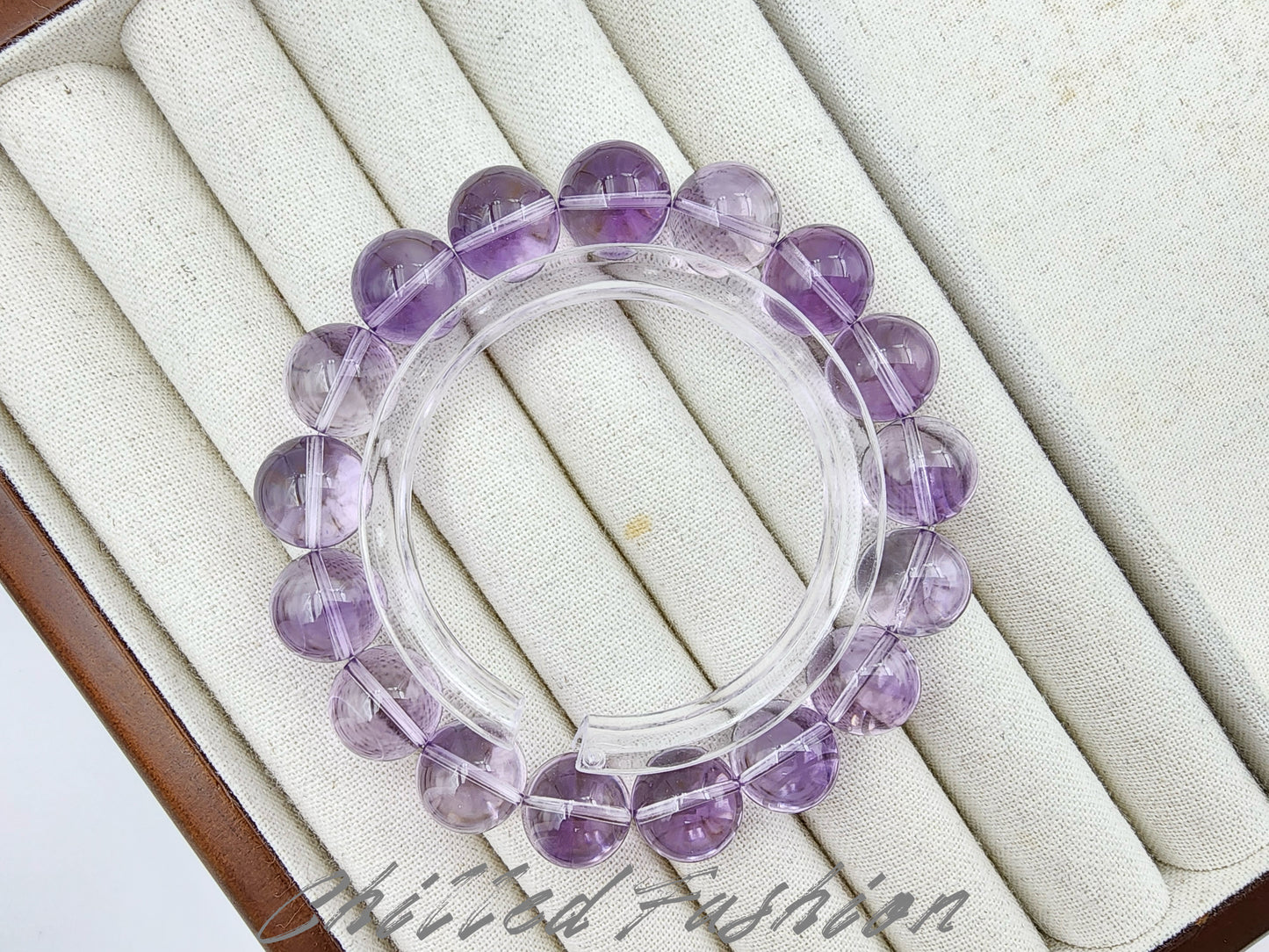 [Bracelet] 12mm Natural Bolivian Amethyst Bracelet – High-Quality Purple Gemstone Beads for Healing and Jewelry