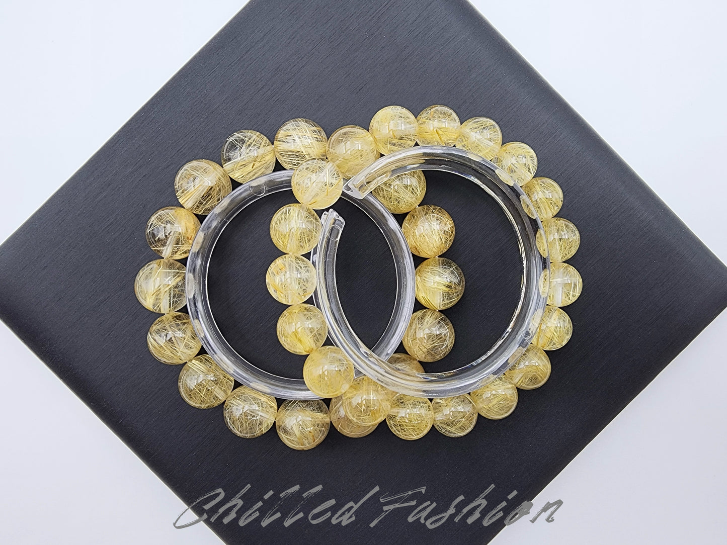 [Bracelet] Golden Threads of Destiny: Rutilated Quartz 金发晶 Bracelet