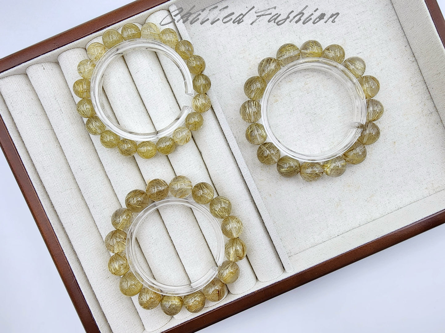 [Bracelet] Golden Threads of Destiny: Rutilated Quartz 金发晶 Bracelet