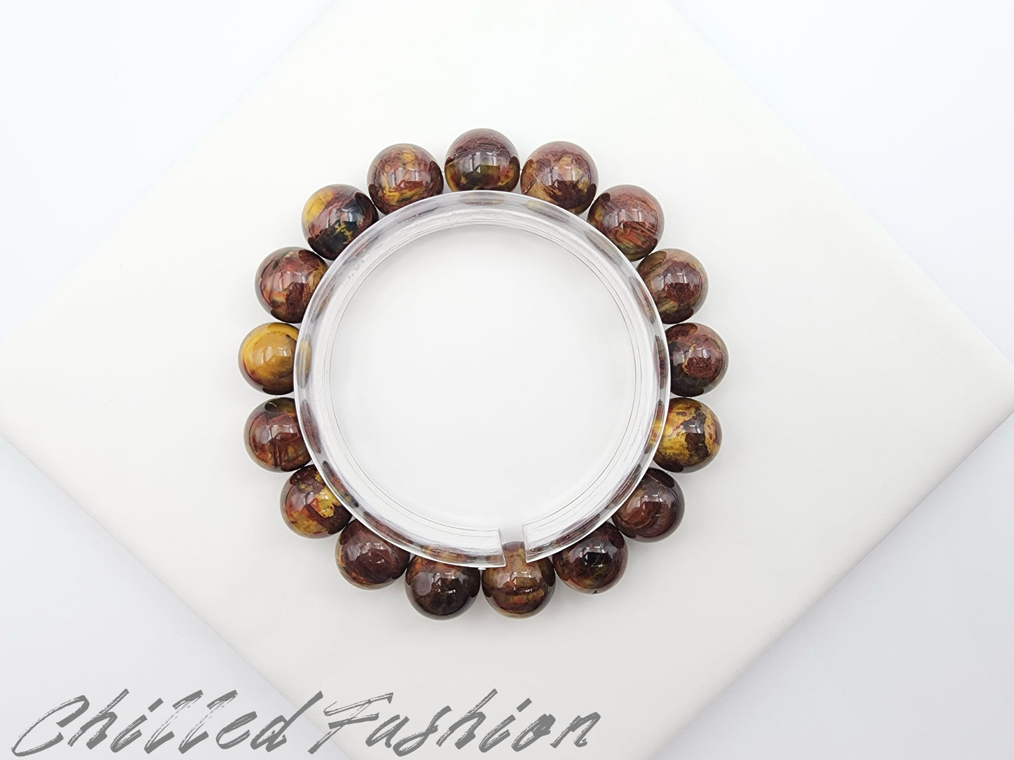 [Bracelet] 12mm Natural South African Pietersite Bracelet
