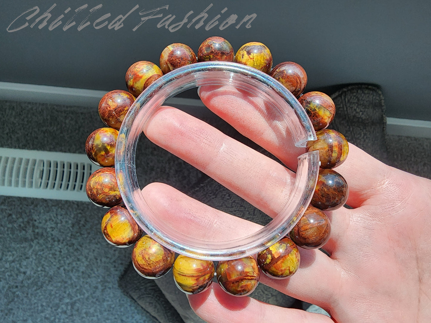 [Bracelet] 12mm Natural South African Pietersite Bracelet
