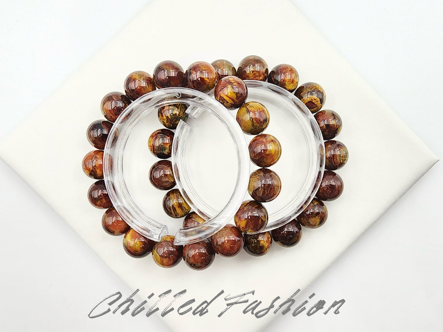 [Bracelet] 12mm Natural South African Pietersite Bracelet