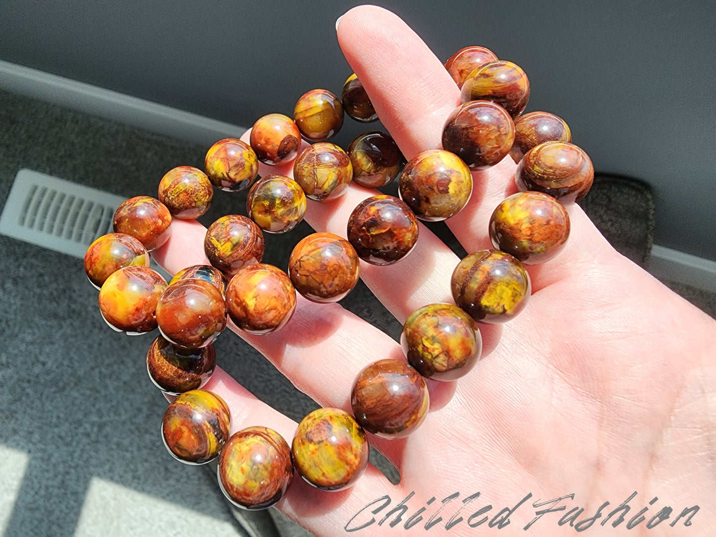 [Bracelet] 12mm Natural South African Pietersite Bracelet