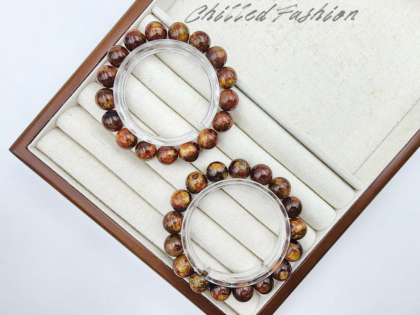 [Bracelet] 12mm Natural South African Pietersite Bracelet
