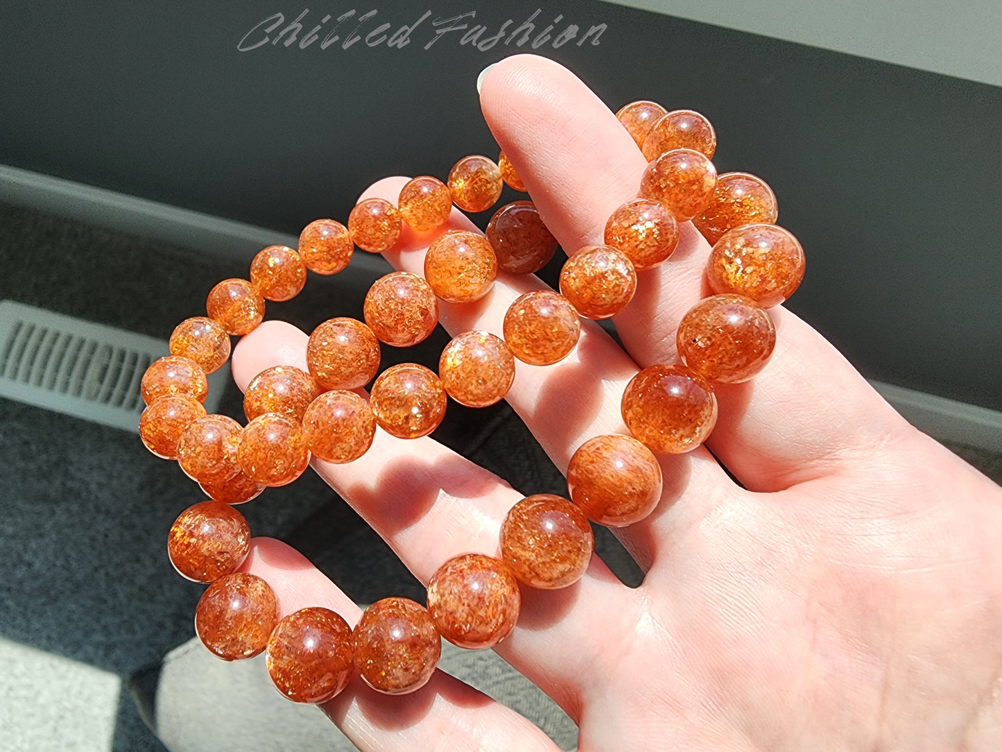 [Bracelet] Golden Sunstone Bracelet