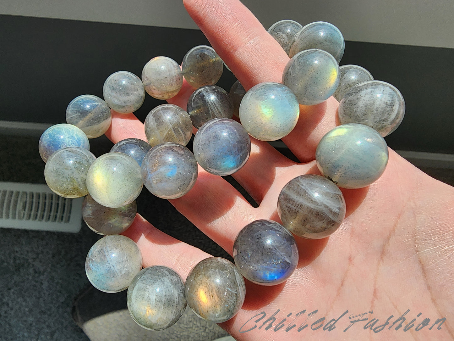 [Bracelet] Natural Labradorite Moonstone Bracelet