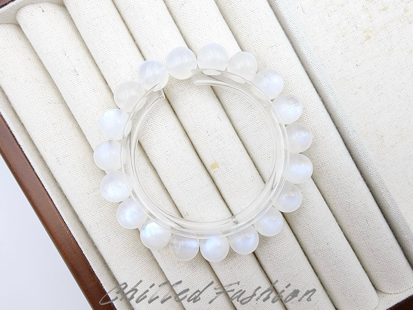 [Bracelet] 10mm Blue Moonstone Bracelet