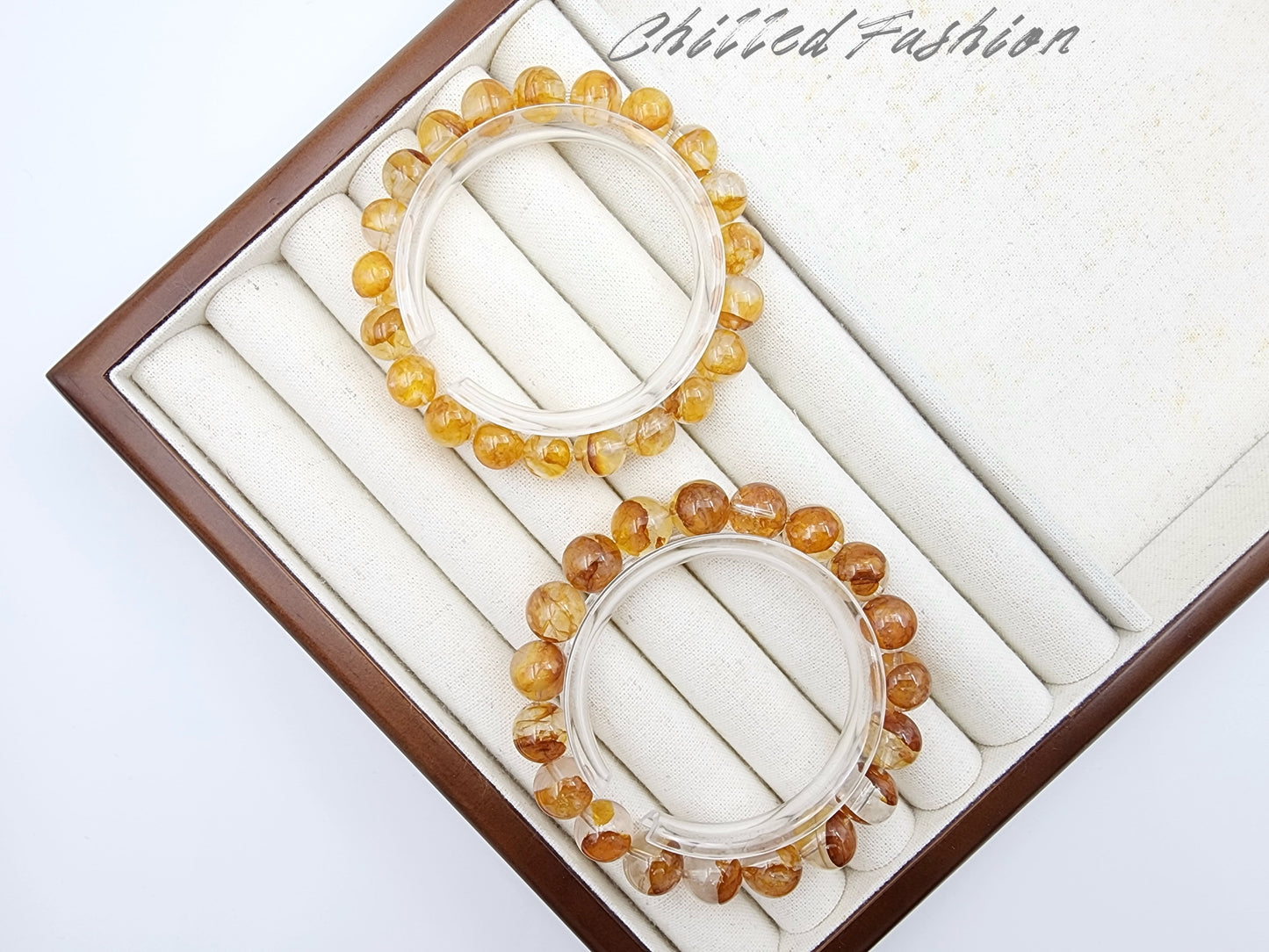 [Bracelet] Golden Healer Hematoid Quartz 蜜蜡胶花 Bracelet