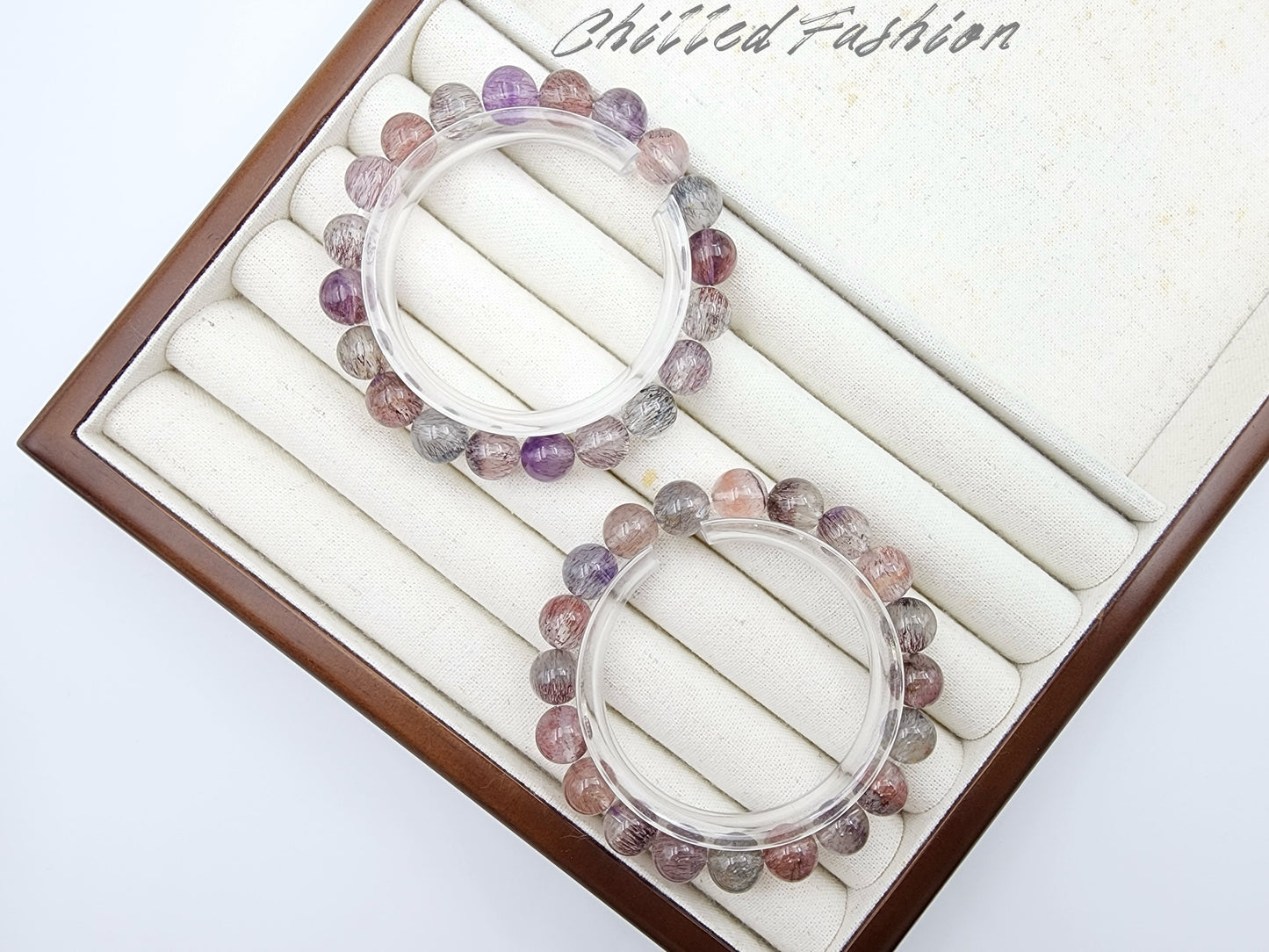 [Bracelet] 9mm Sacred Seven Vibes: Healing Crystal Bracelet with Super Seven 超七 Stones