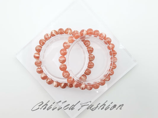 [Bracelet] Pink Rhodochrosite Bracelets