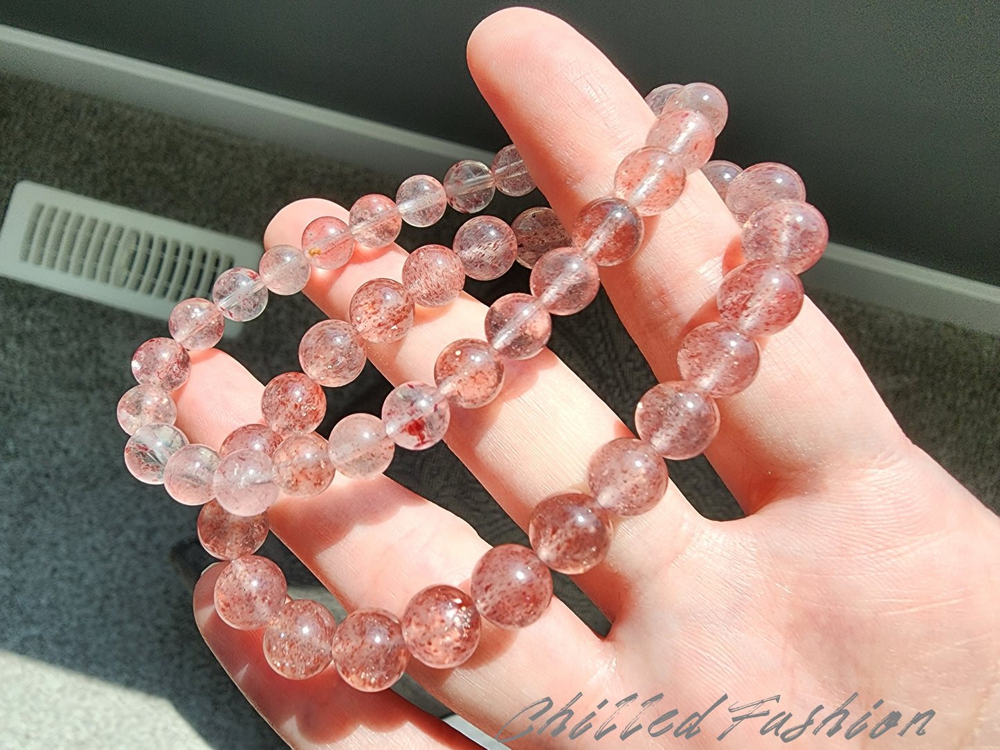 [Bracelet] Natural Strawberry Quartz Bracelet