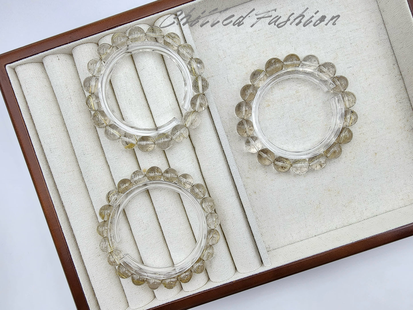 [Bracelet] Natural Golden Rutilated Quartz Bracelet