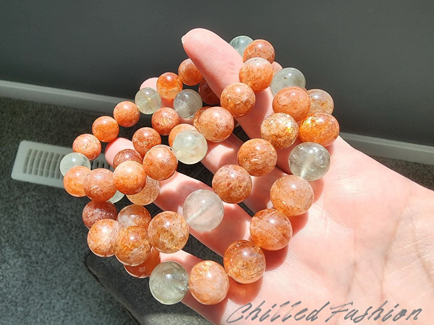 [Bracelet] Arusha Bracelet with Golden Sunstone and Green Beryl