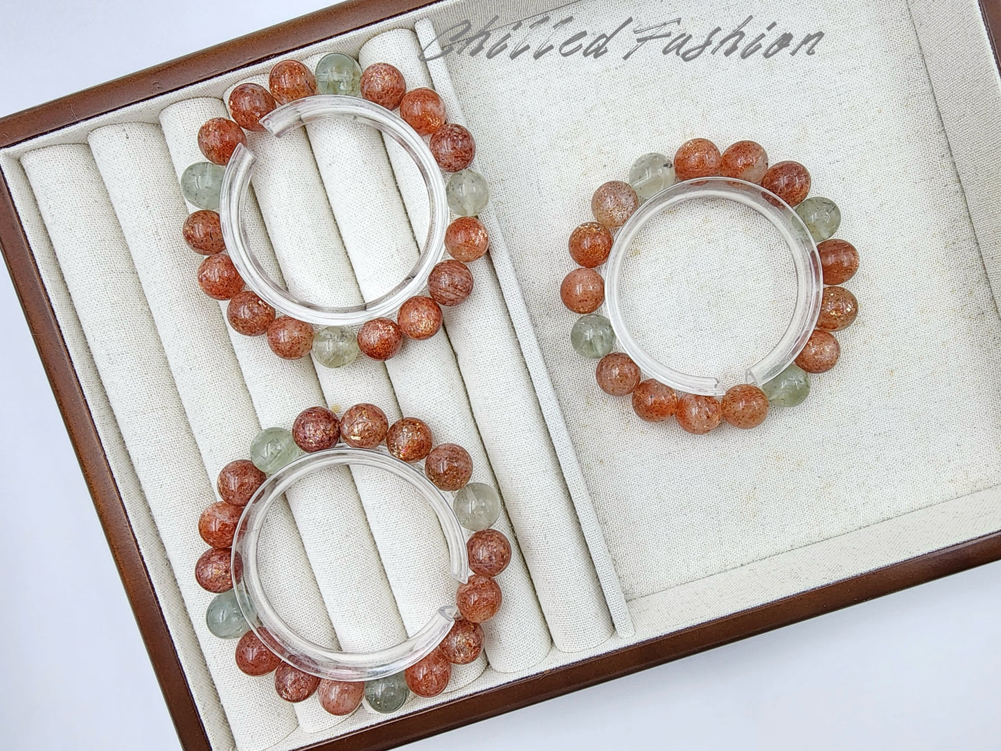 [Bracelet] Arusha Bracelet with Golden Sunstone and Green Beryl
