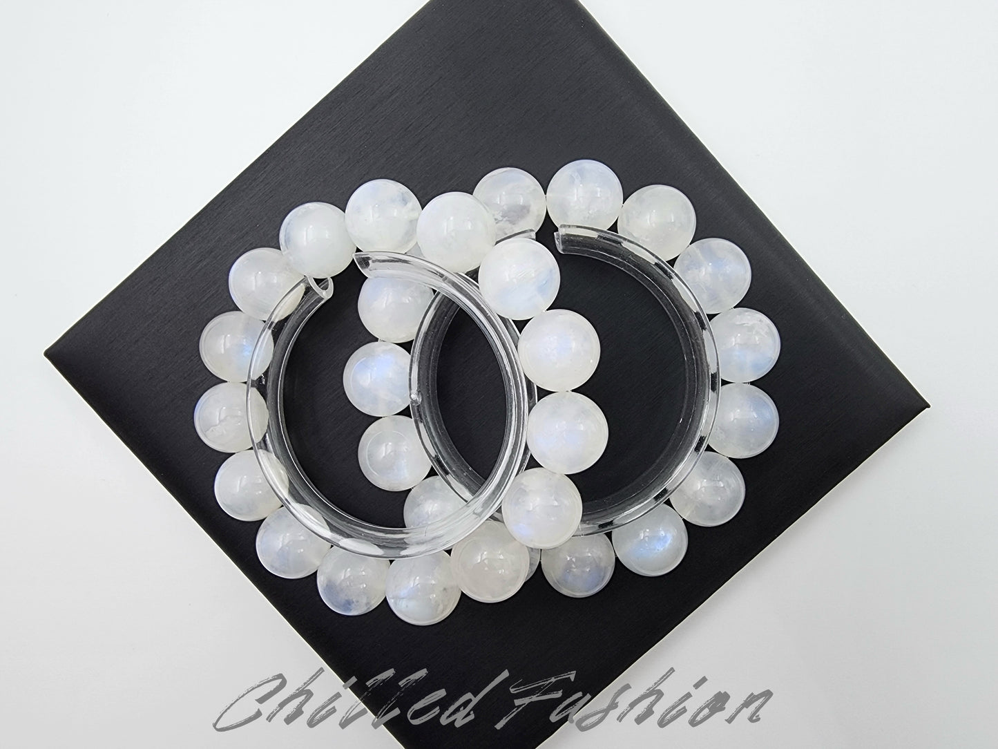 [Bracelet] Moonlit Night: Blue Sheen Moonstone 蓝月光 Bracelet