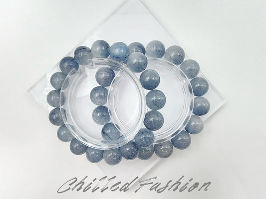 [Bracelet] Blue Rabbit Hair Quartz Bracelet