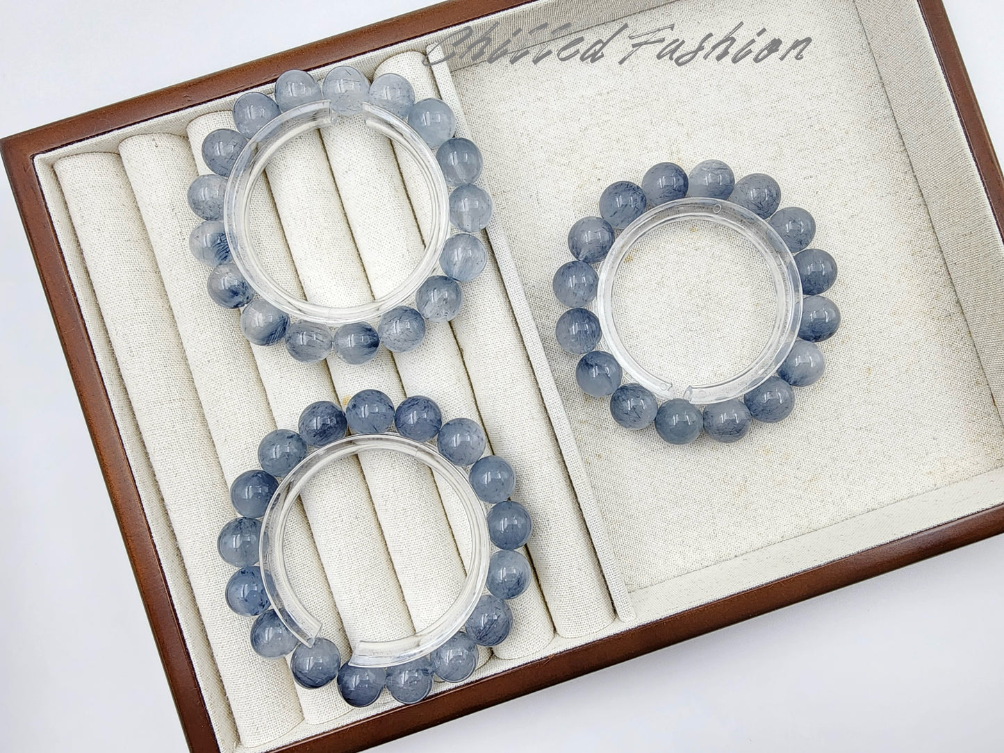 [Bracelet] Blue Rabbit Hair Quartz Bracelet