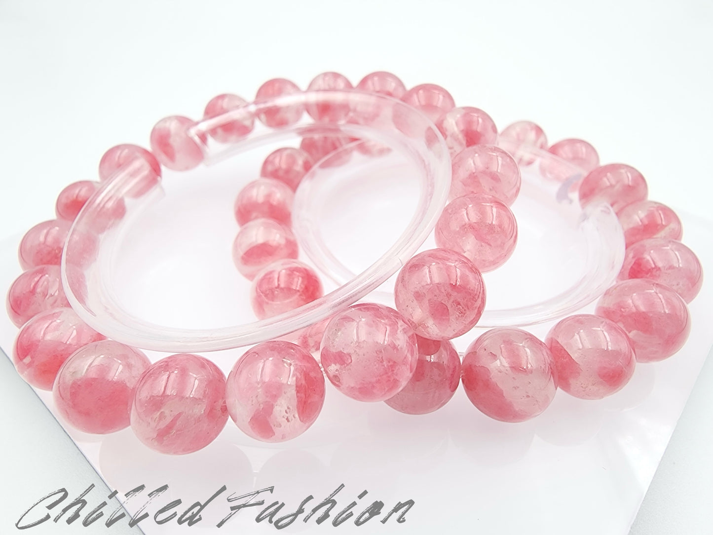 [Bracelet] Sakura Rhodonite 樱花雨蔷薇辉 Crystal Bracelet - Natural Gemstone Jewelry
