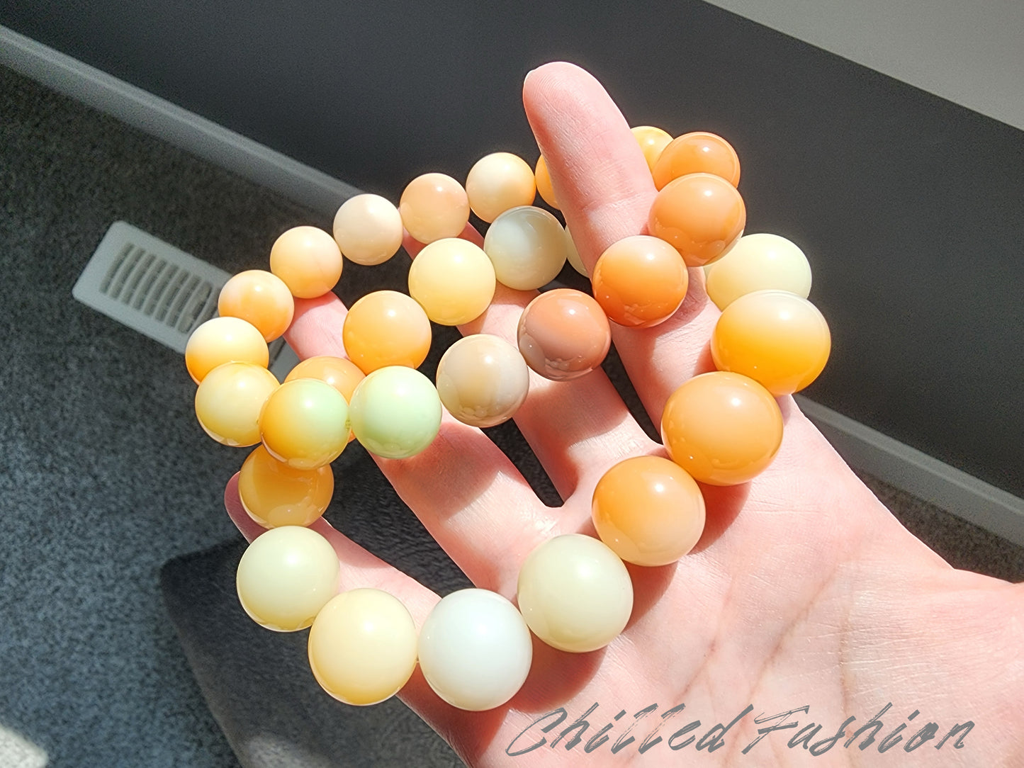 [Bracelet] Burmese Yellow Jade 缅黄 Bracelet - Natural Stone Jewelry