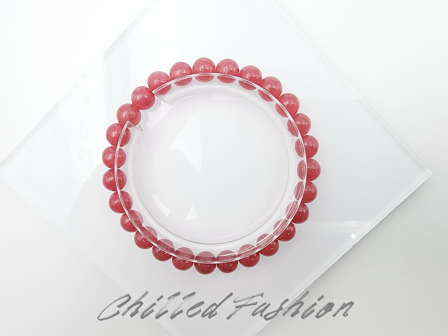 [Bracelet] Healing Stone: 7mm Rhodonite 蔷薇辉 Bead Bracelet (Madagascar)