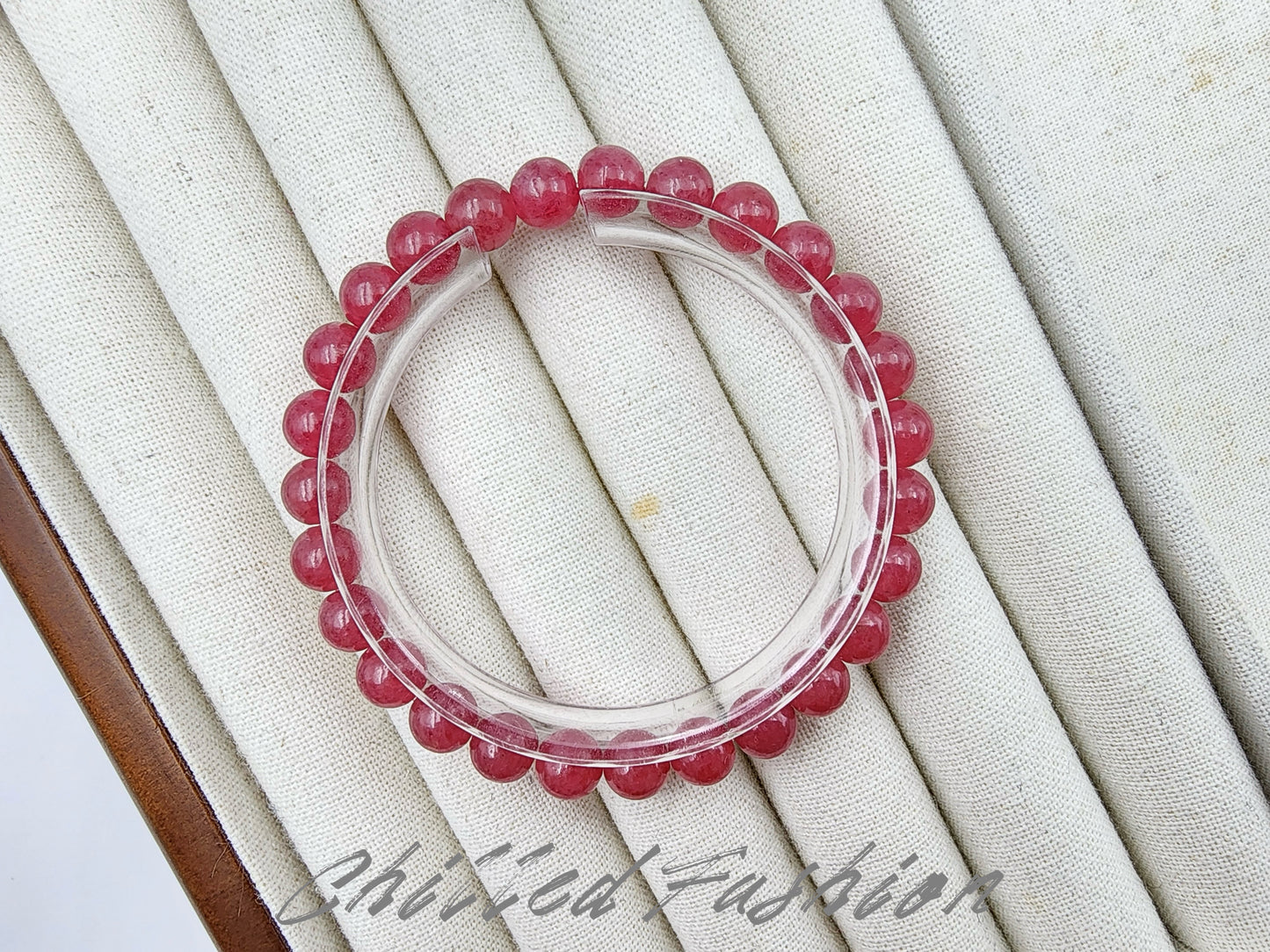 [Bracelet] Healing Stone: 7mm Rhodonite 蔷薇辉 Bead Bracelet (Madagascar)