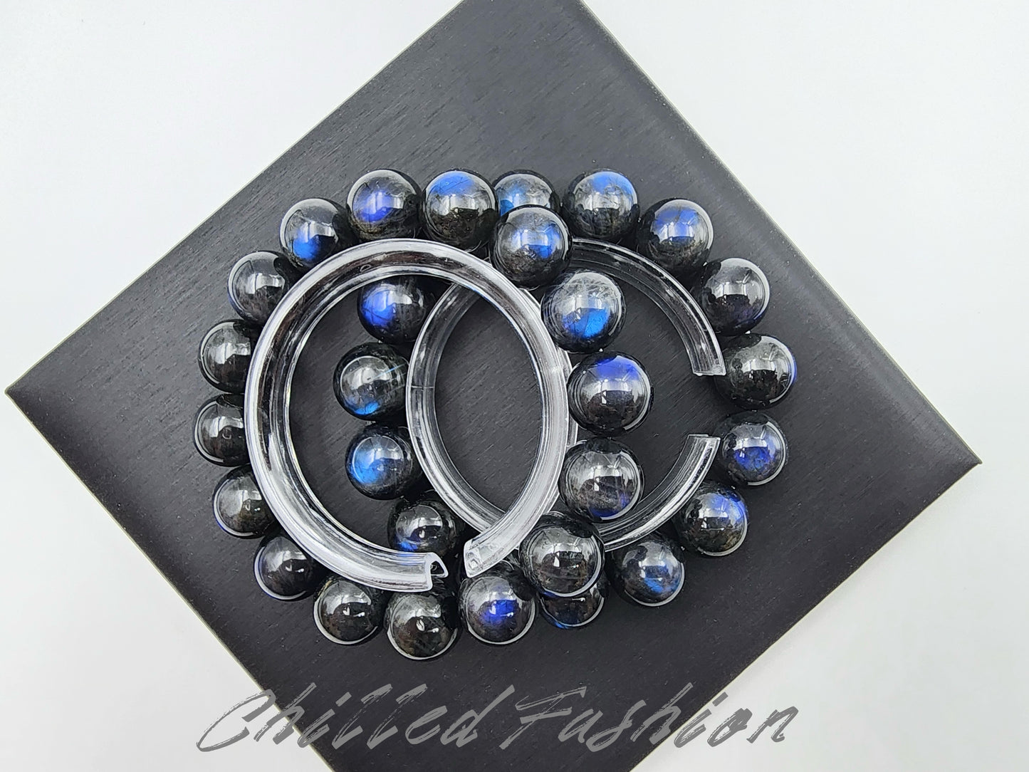 [Bracelet] Blue Sheen Cat’s Eye Labradorite Bracelet